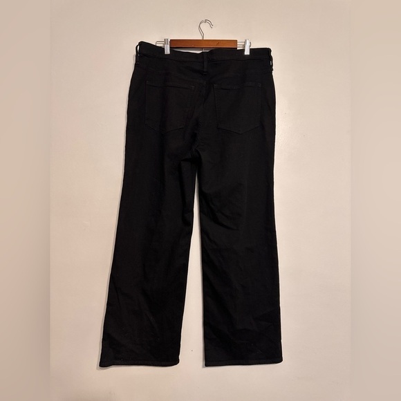 J. Crew Full Length Slim Wide Jeans 1996 Semi Stretch Black Size 32 NWT - Picture 4 of 8